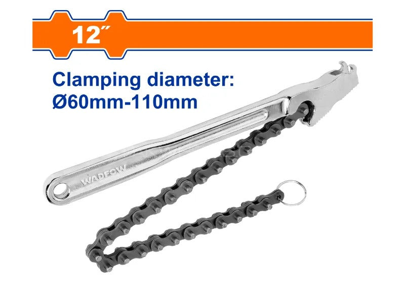 LLAVE CADENA SACAFILTROS 12" 300 MM.