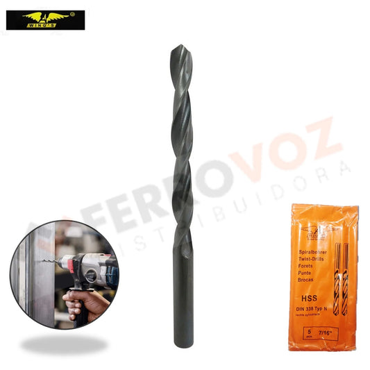 BROCA METAL HSS 7/16" 11.11MM COMERCIAL