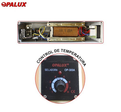 SELLADORA BOLSA 20CM 300W "OPALUX" cuerpo metálico PREMIUM