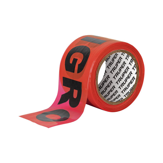 CINTA SEGURIDAD 3" X 100 MT "PELIGRO" "TRUPER"