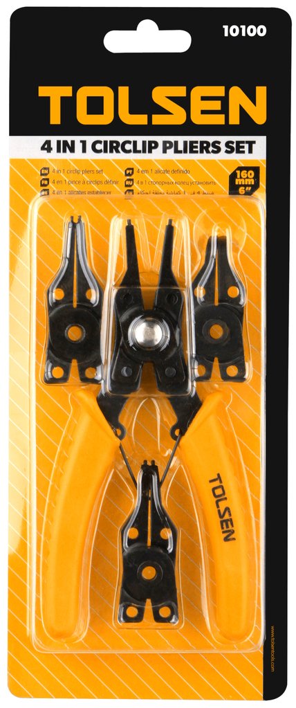 PINZA SACASEGURO ANILLO 6" RETENSION 4 EN 1 "TOLSEN"