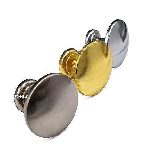 TIRADOR BOTON PLANO 30mm BRONCE ANTIGUO "VITTESSEPREMIUM"