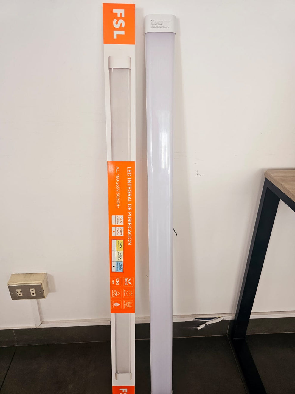 FLUORESCENTE LED DOBLE 80W 120CM 
