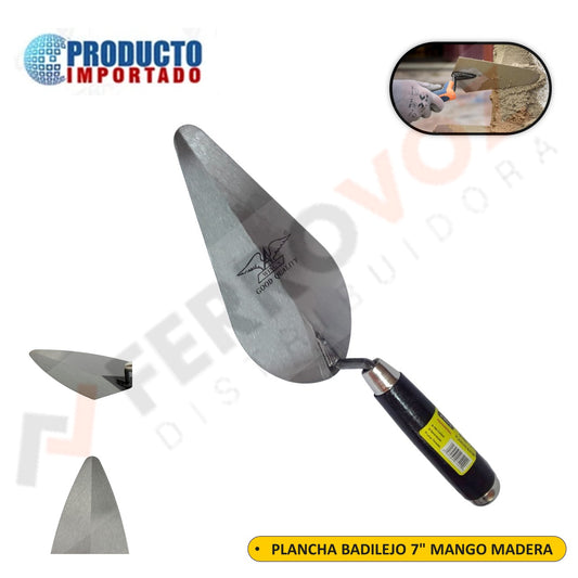 PLANCHA BADILEJO 7" MANGO MADERA WINGS