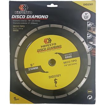 DISCO CONCRETO ABIERTO 9"