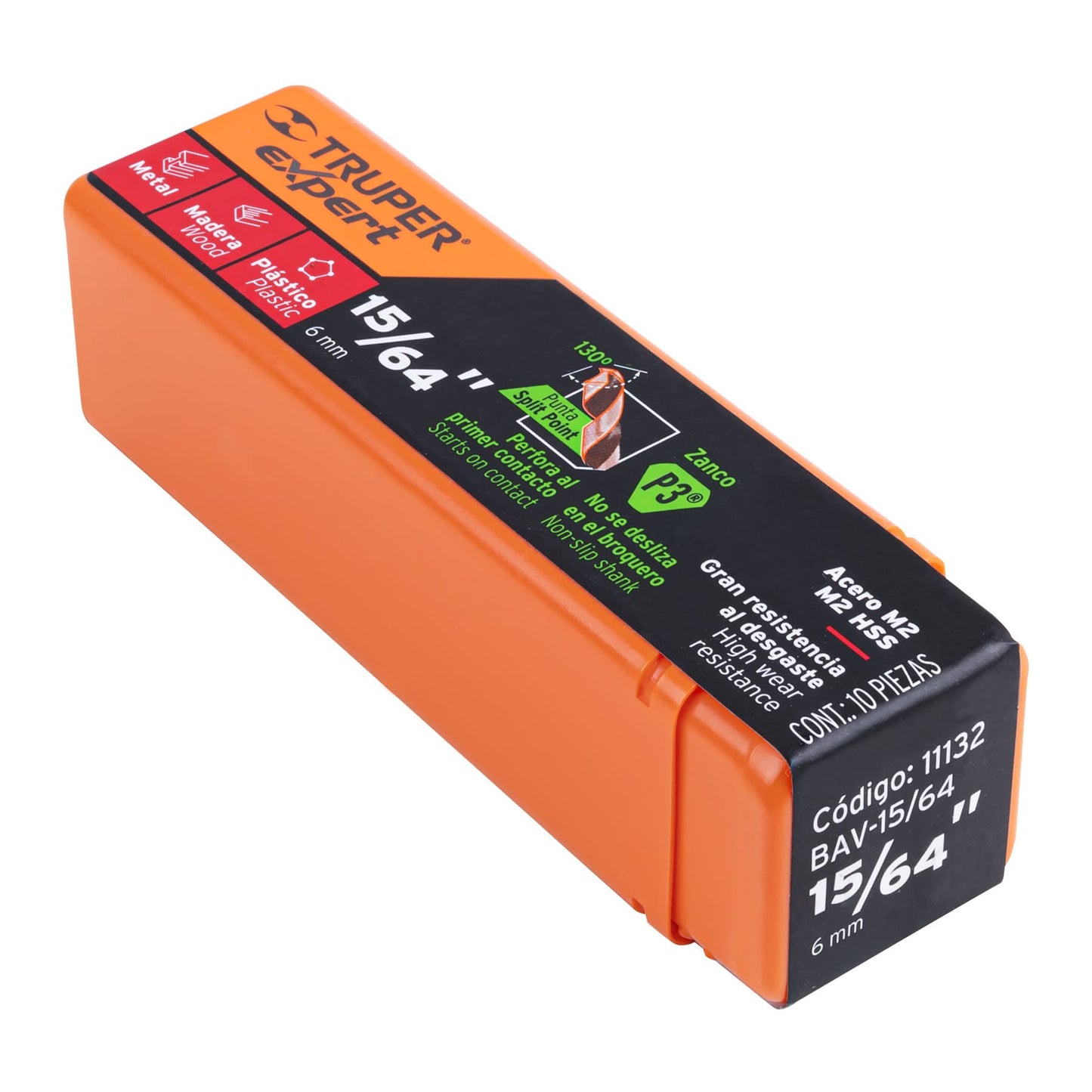 BROCA METAL COBALTO HSS 15/64" "TRUPER"