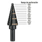 BROCA ESCALONADA DE 3/16" A 7/8" BLACK STEP "TRUPER"