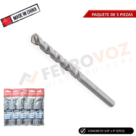 BROCA CONCRETO LISO 3/8" X 4"