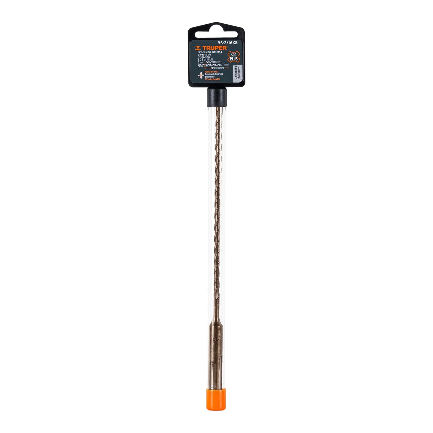 BROCA CONCRETO 3/16" X 8" SDS-PLUS "TRUPER"