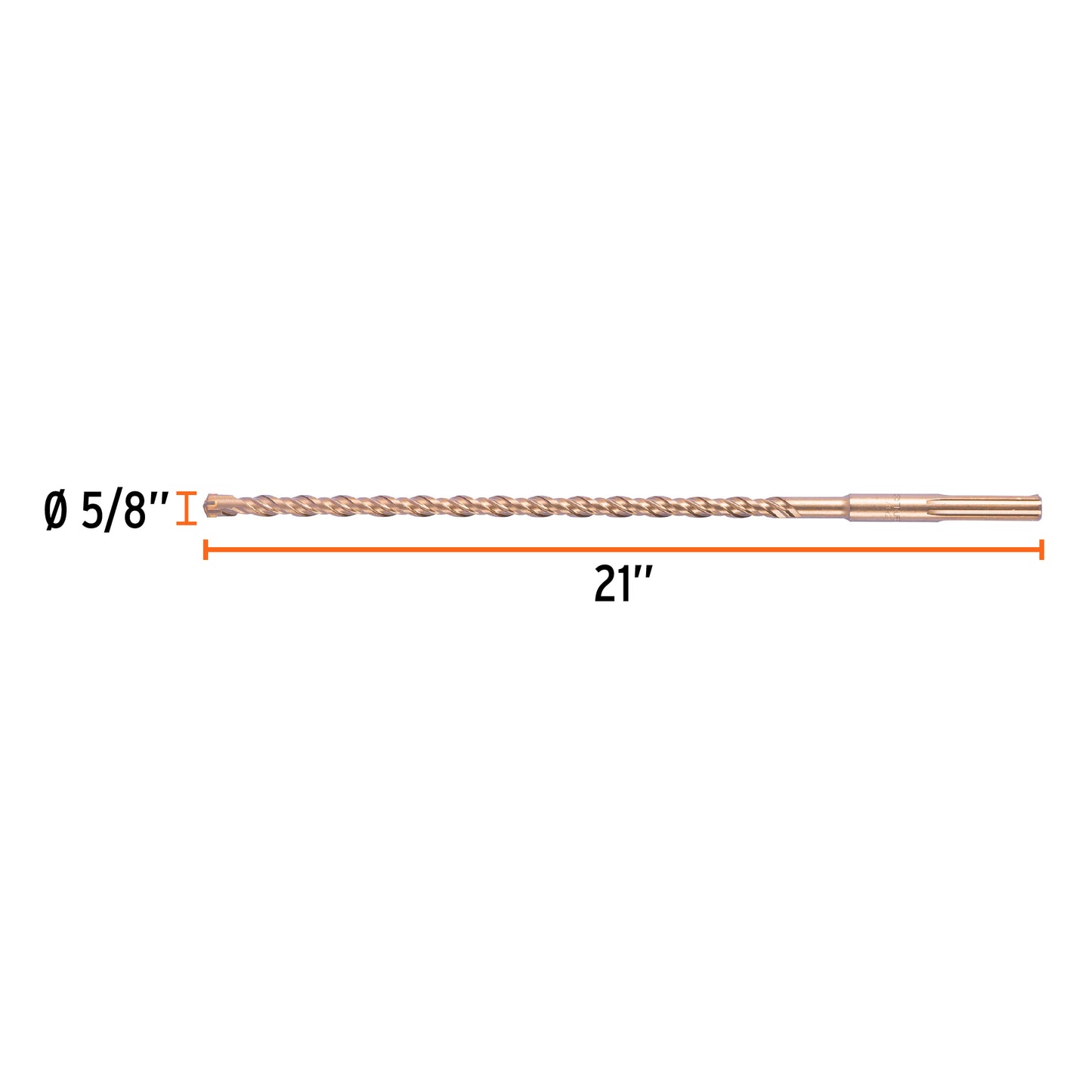 BROCA CONCRETO SDS MAX 5/8" - 21"  TRUPER