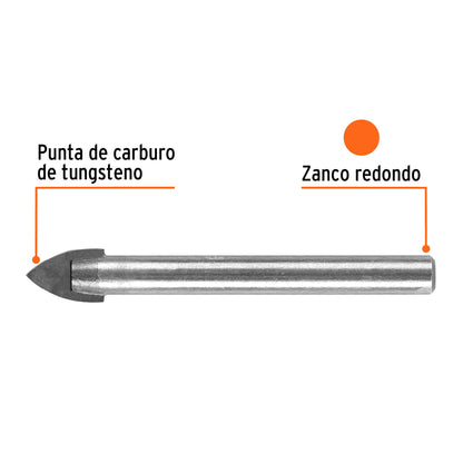 BROCA MAYOLICA VIDRIO 12MM ~ 1/2" "TRUPER"