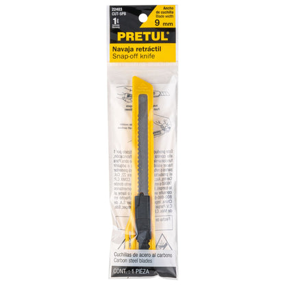 CUTTER RETRACTIL 9 mm "PRETUL"