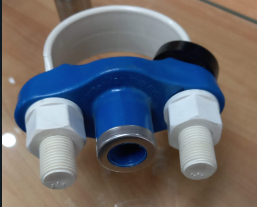 ABRAZADERA DE DOS CUERPOS TERMOPLASTICA C-PPR DN 200MM X 1/2" "CONCYSSA"