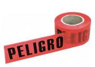 CINTA DE PELIGRO ROJO x 200 MT