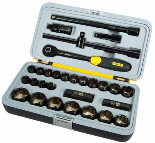 JGO DADO MM X30PZA NEGRO 1/2 8-32MM