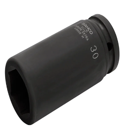 DADO DE IMPACTO HEXAGONAL MIMILEMETRICO 32MM ACABADO FOSFATADO ENCASTRE 3/4 "BAHCO"