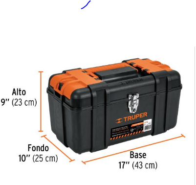 MALETA HERRAMIENTA 17" "TRUPER"
