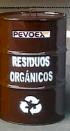 CILINDROS METAL P/RESIDUO SOLIDO COLOR "MARRÓN"