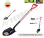 LAMPA MADERA REDONDA M/PLASTICO COLOMBIA " BELLOTA"