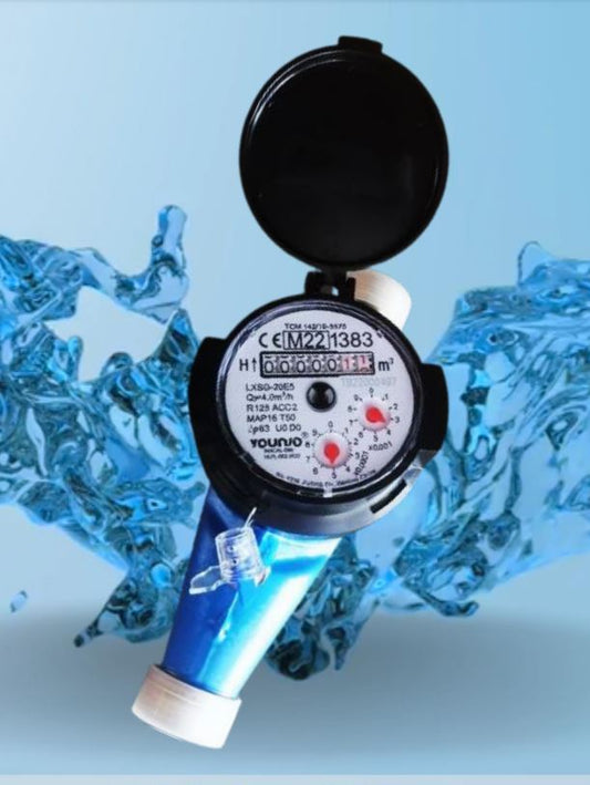 MEDIDOR  AGUA DN 3/4" ROSCA 1"   "YOUNIO " homologado INNACAL