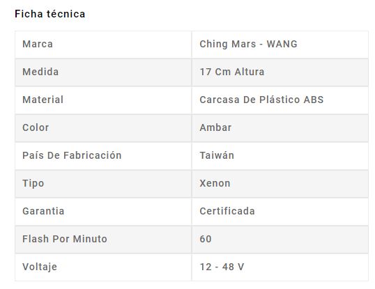 CIRCULINA ESTROBOSCOPICA XENON APERNADA12-48V