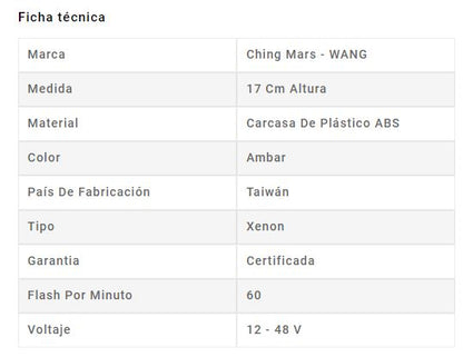 CIRCULINA ESTROBOSCOPICA XENON APERNADA12-48V