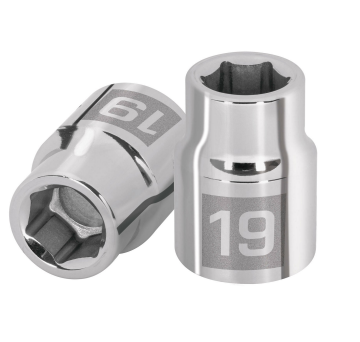 DADO DE 19 MM, 6 PUNTAS, CUADRO 3/4"  "TRUPER"