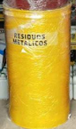 CILINDROS METAL P/RESIDUO SOLIDO COLOR "AMARILLO"