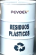 CILINDROS METAL P/RESIDUO SOLIDO COLOR "BLANCO"
