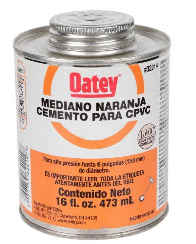 PEGAMENTO NARANJA CPVC 1/64" C/BROCHA "OATEY"
