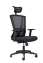 SILLA ERGONOMICA NEGRO C/ CABEZERA