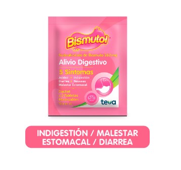 BISMUTOL 262 Mg TABLETA MASTICABLE