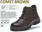 Botin punta de acero modelo Comet Brown marca Bata Talla:40