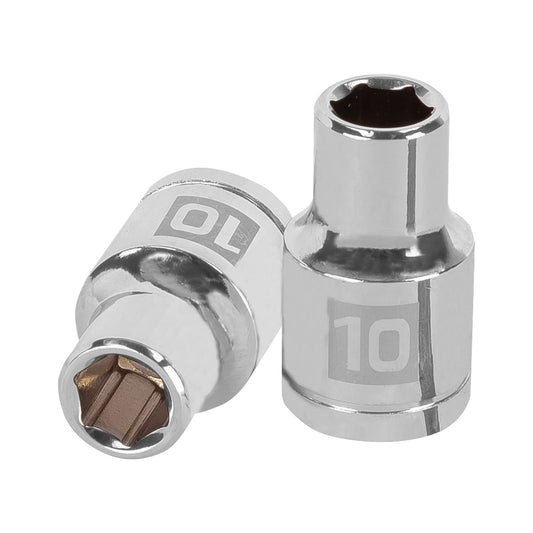 DADO CROMADO HEXAGONAL ENCASTRE 1/2 x 10MM MM TRUPER