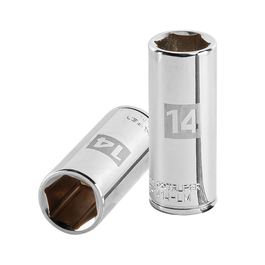 DADO TUBULAR HEXAGONAL 1/4" x 14MM "TRUPER"