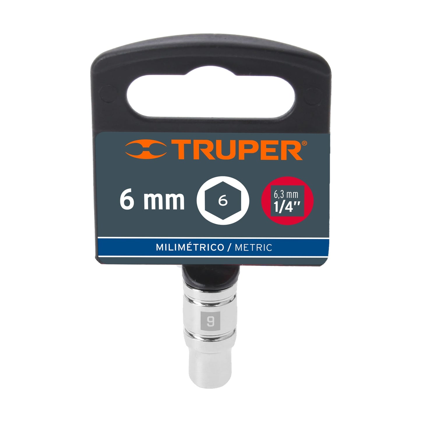 DADO HEXAGONAL ENCASTRE  1/4 X 6 mm "TRUPER"
