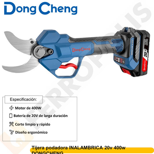 Tijera podadora INALAMBRICA 20v 400w DONGCHENG