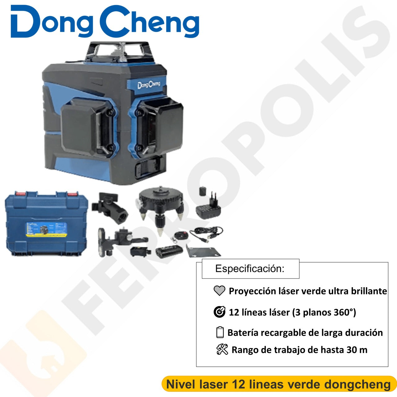 Nivel laser 12 lineas verde dongcheng