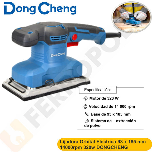 Lijadora Orbital Eléctrica 93 x 185 mm 14000rpm 320w DONGCHENG