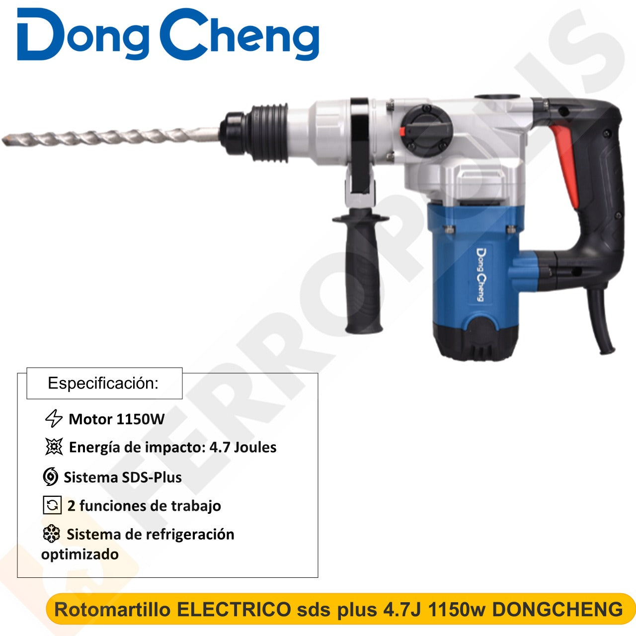 Rotomartillo ELECTRICO sds plus 4.7J 1150w  DONGCHENG