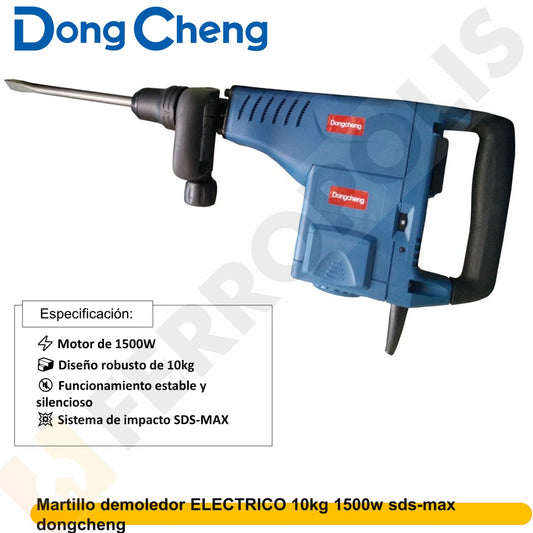 Martillo demoledor ELECTRICO 10kg  1500w sds-max dongcheng