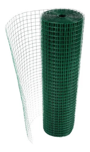 ROLLO MALLA METALICA PLASTIFICADA 3/8" X 0.9 mt. X 30 mt - 10Kg aprox