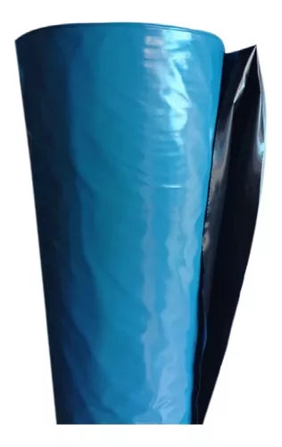 METRO PLASTICO GRUESO AZUL/NEGRO 3 MTS ALTO/ABIERTO - 4 MICRAS