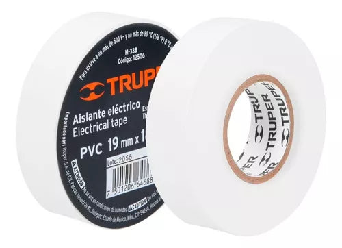 CINTA AISLANTE 19MM X 18 MT BLANCO "TRUPER"