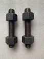 ESPARRAGO ACERO NEGRO DE 7/8"Ø x 5" C/DOS TUERCAS G-5   C/T 2