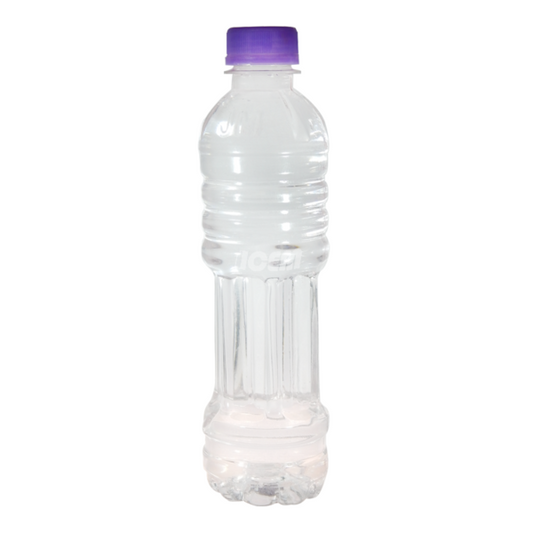 BOTELLA PLASTICA TRANSPARENTE C/TAPA 450 ML
