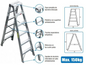 ESCALERA TIJERA ALUMINIO 16 PASOS (150KG)