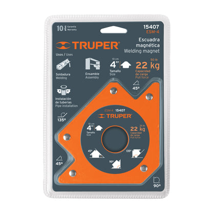 ESCUADRA IMANTADA 4" - 23 KG "TRUPER"