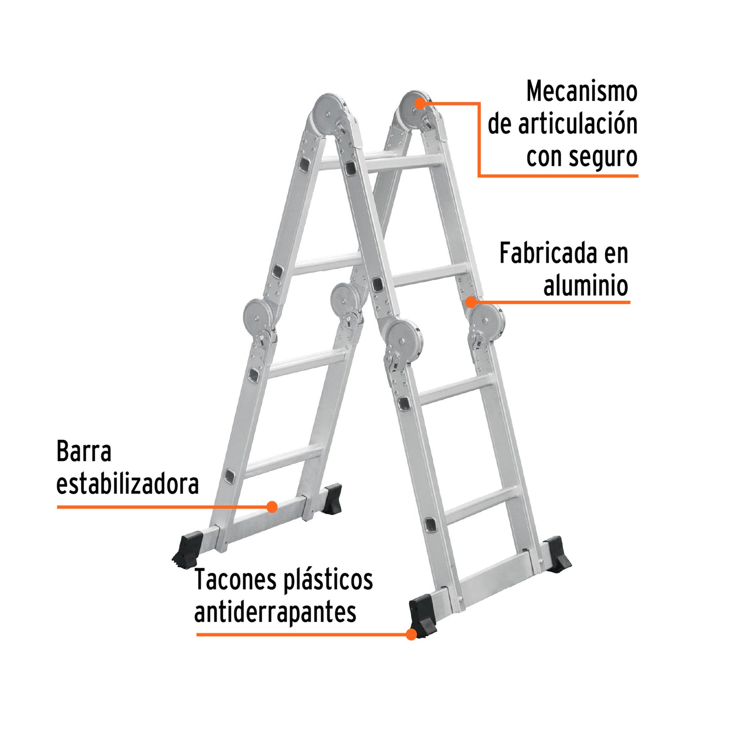 ESCALERA MULTIPOSICIÓN 8 PASOS "TRUPER"