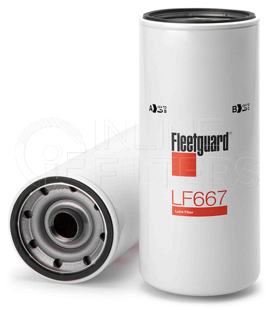FILTRO DE ACEITE "FLEETGUARD" LF667
